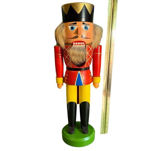 VTG Erzgebirge Rothenthal King Nutcracker 106233 Collectible With Box 12” German - Picture 4 of 16